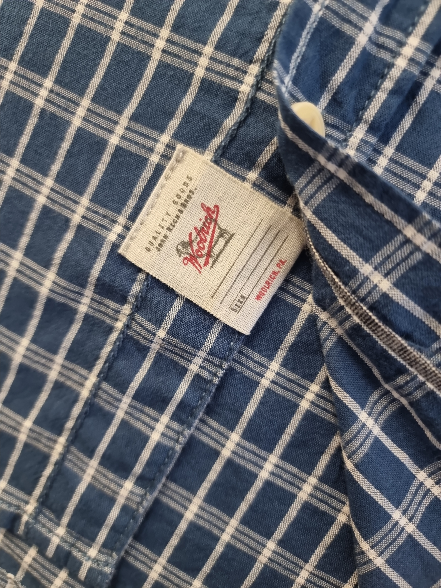 Camicia mezza manica da uomo Woolrich regular fit