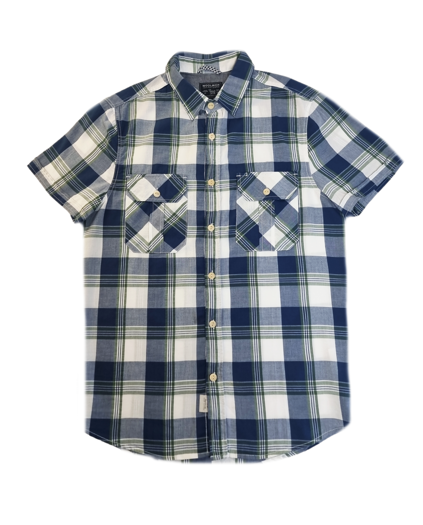 Camicia mezza manica da uomo Woolrich regular fit