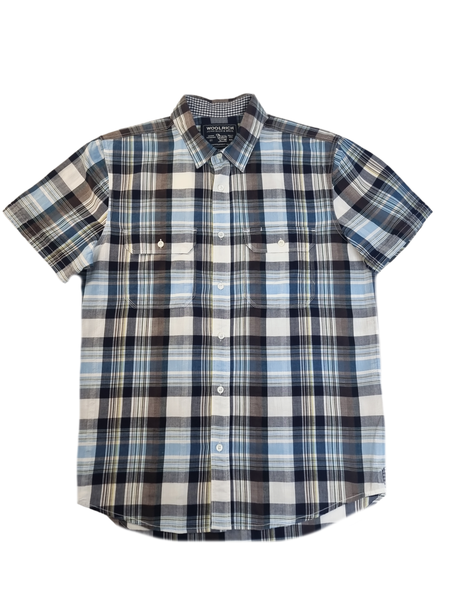 Camicia mezza manica da uomo Woolrich regular fit