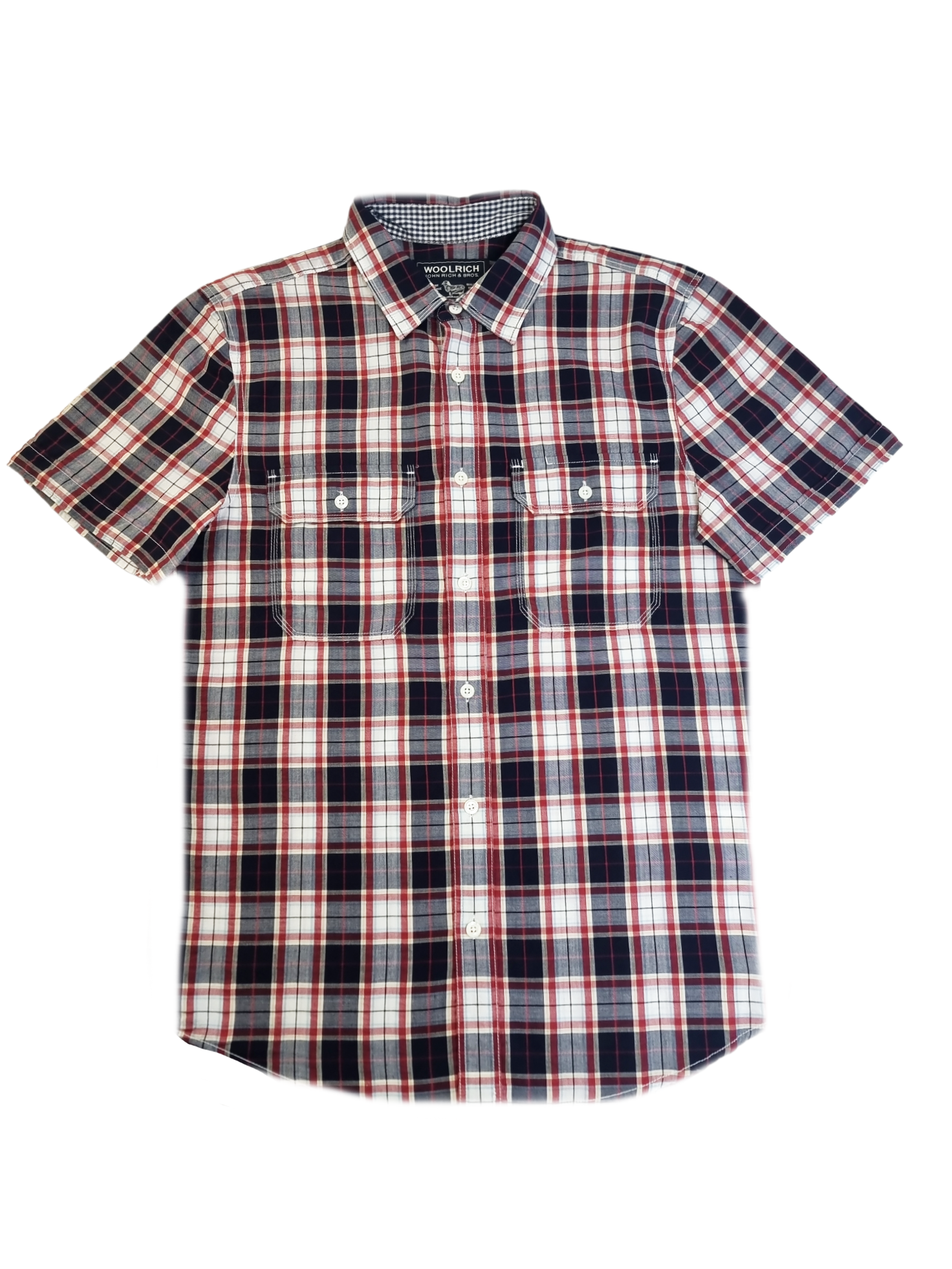 Camicia mezza manica da uomo Woolrich regular fit