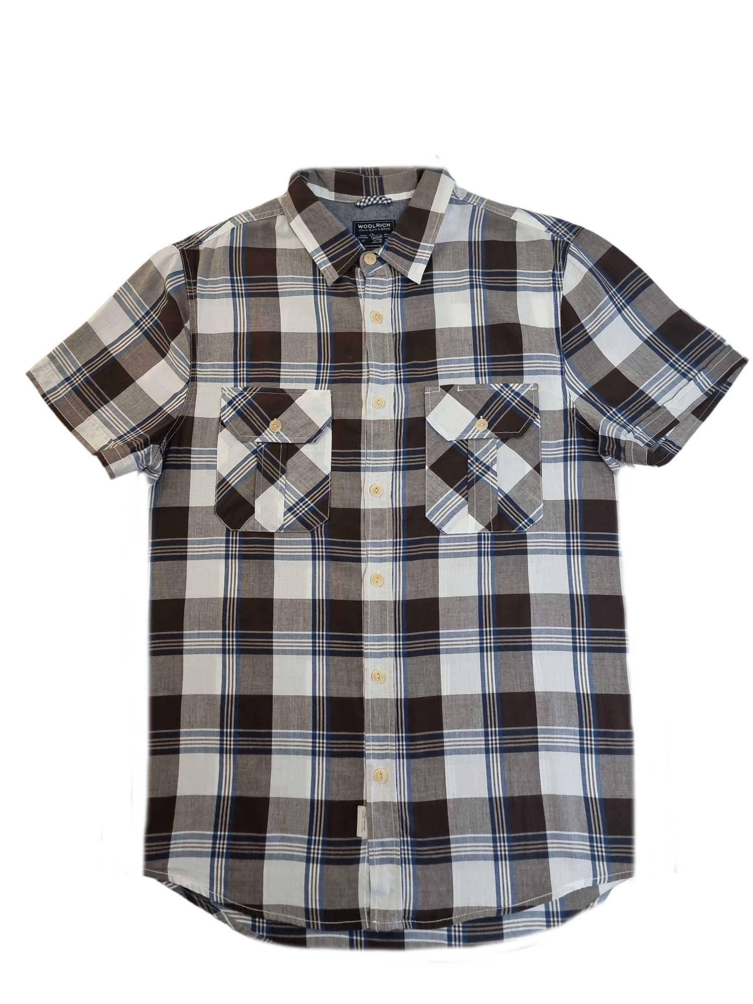 Camicia mezza manica da uomo Woolrich regular fit