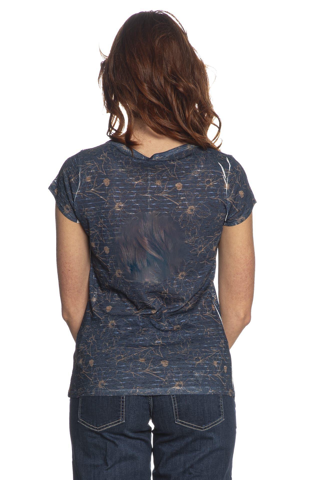 T-shirt donna Yes Zee blu