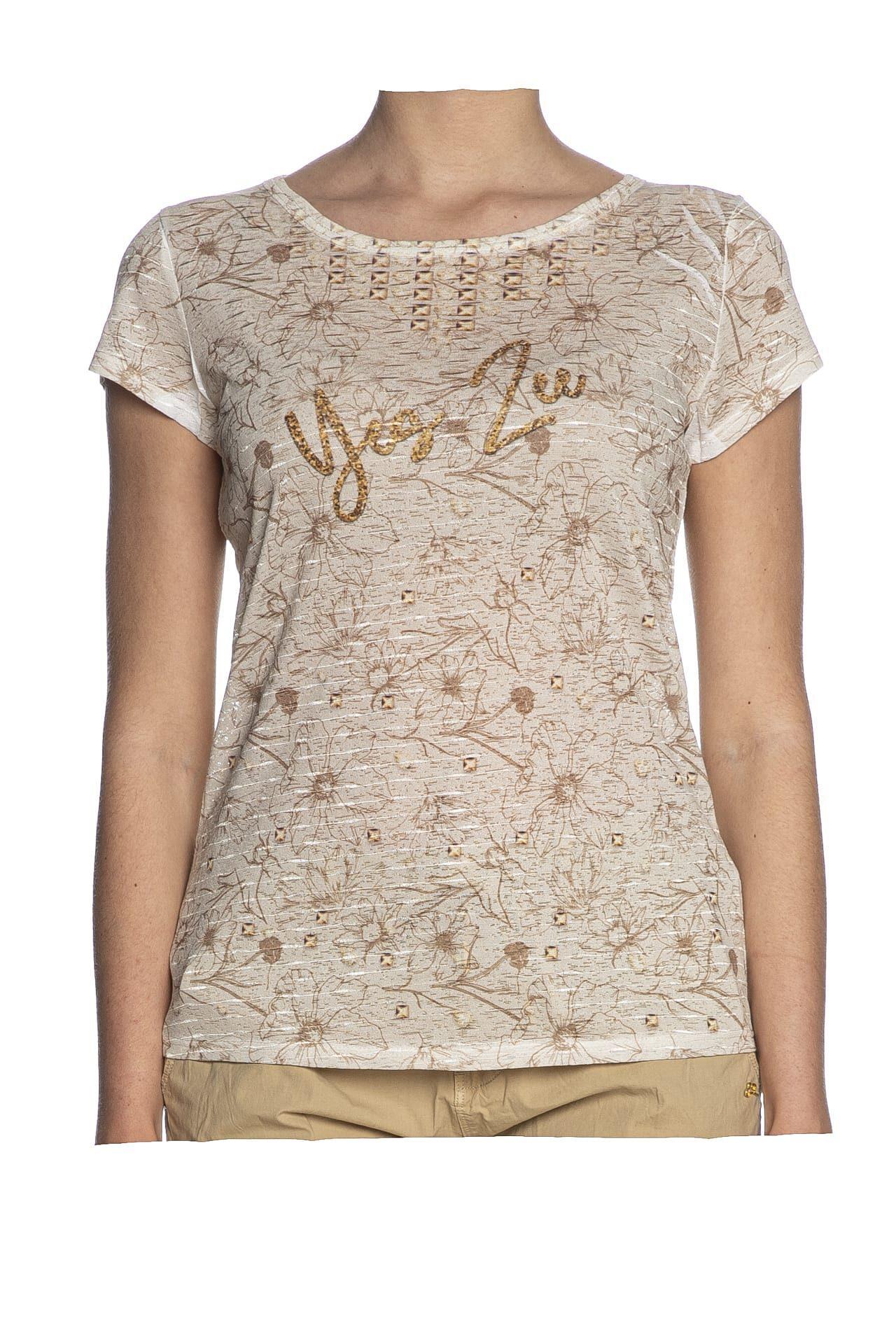 T-shirt donna Yes Zee avorio