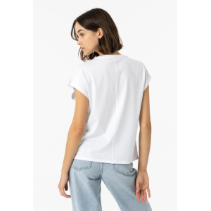 T-shirt donna mm con stampa bianco