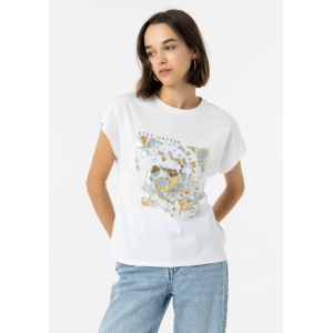 T-shirt donna mm con stampa bianco