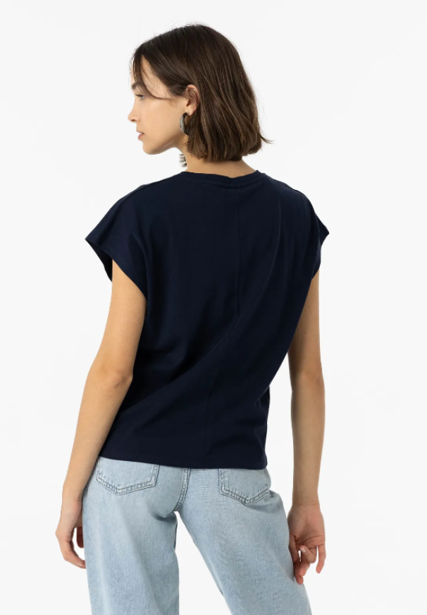 tiffosi t-shirt girocollo mm con stampa blu