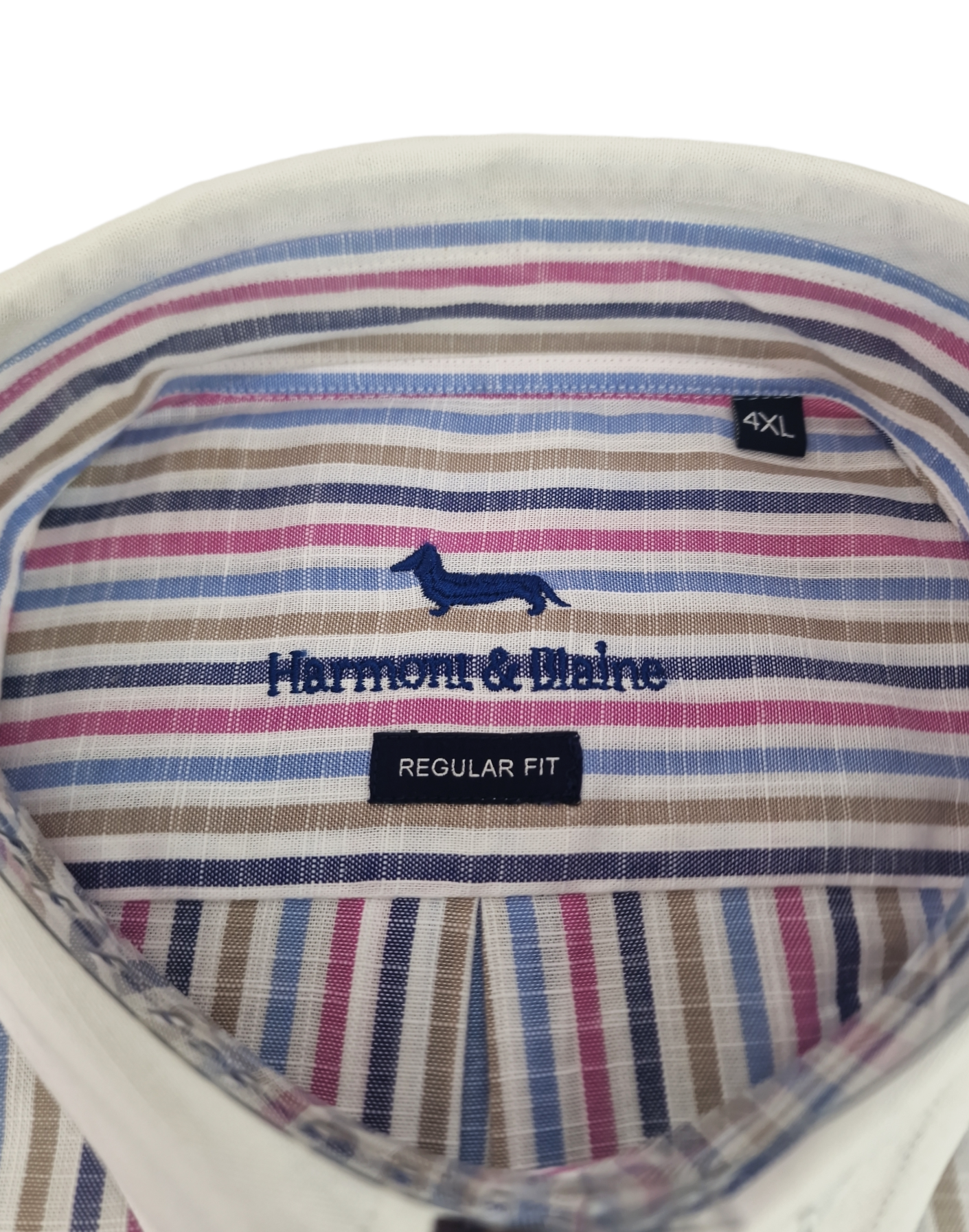 Camicia da uomo in cotone a righe Harmont & Blaine