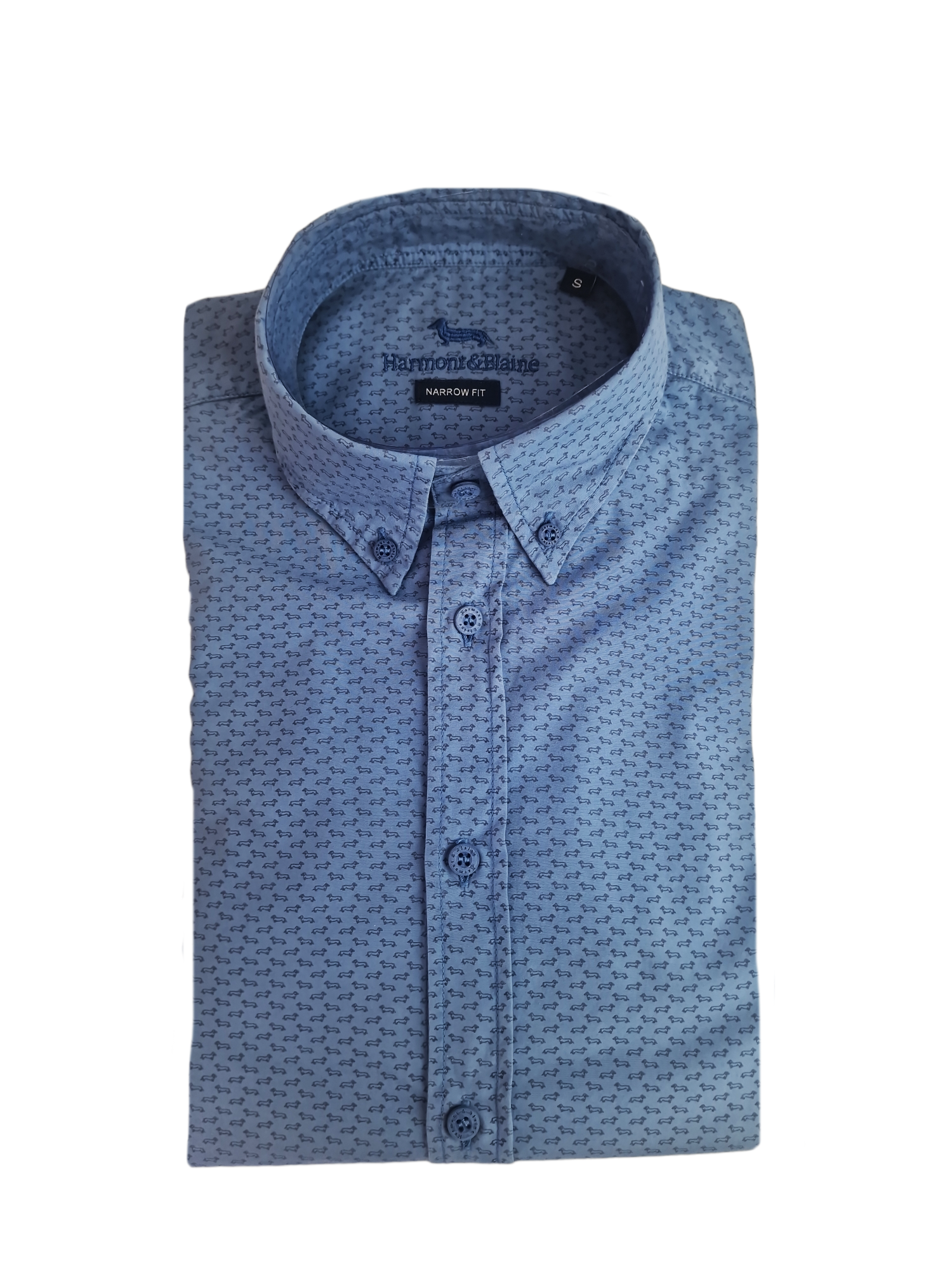 Camicia da uomo manica lunga in cotone Harmont & Blaine