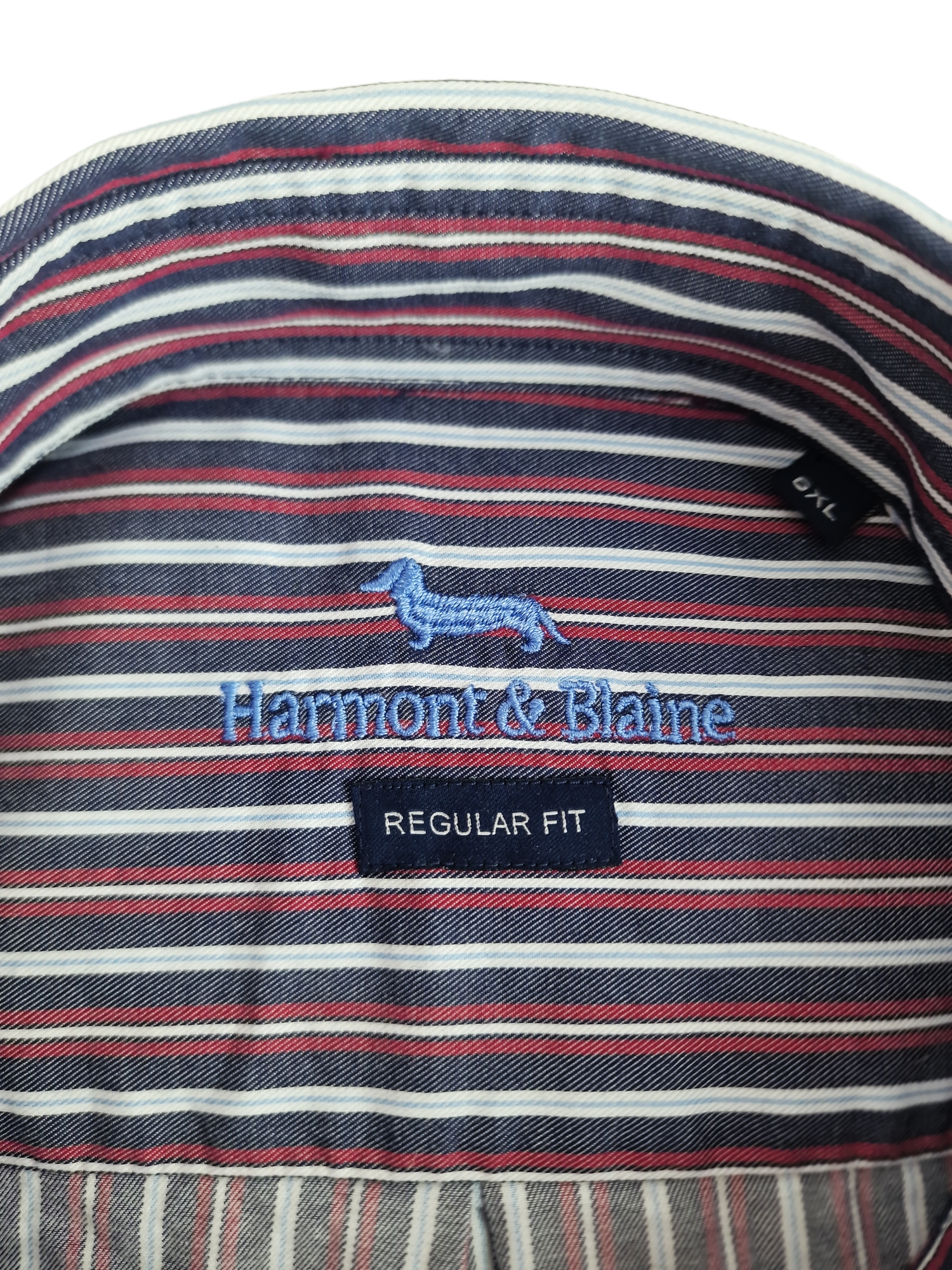 Camicia da uomo manica lunga in cotone a righe Harmont & Blaine