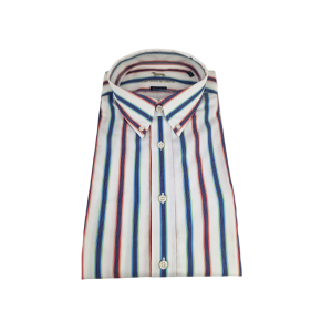 Camicia da uomo manica lunga in cotone  a righe