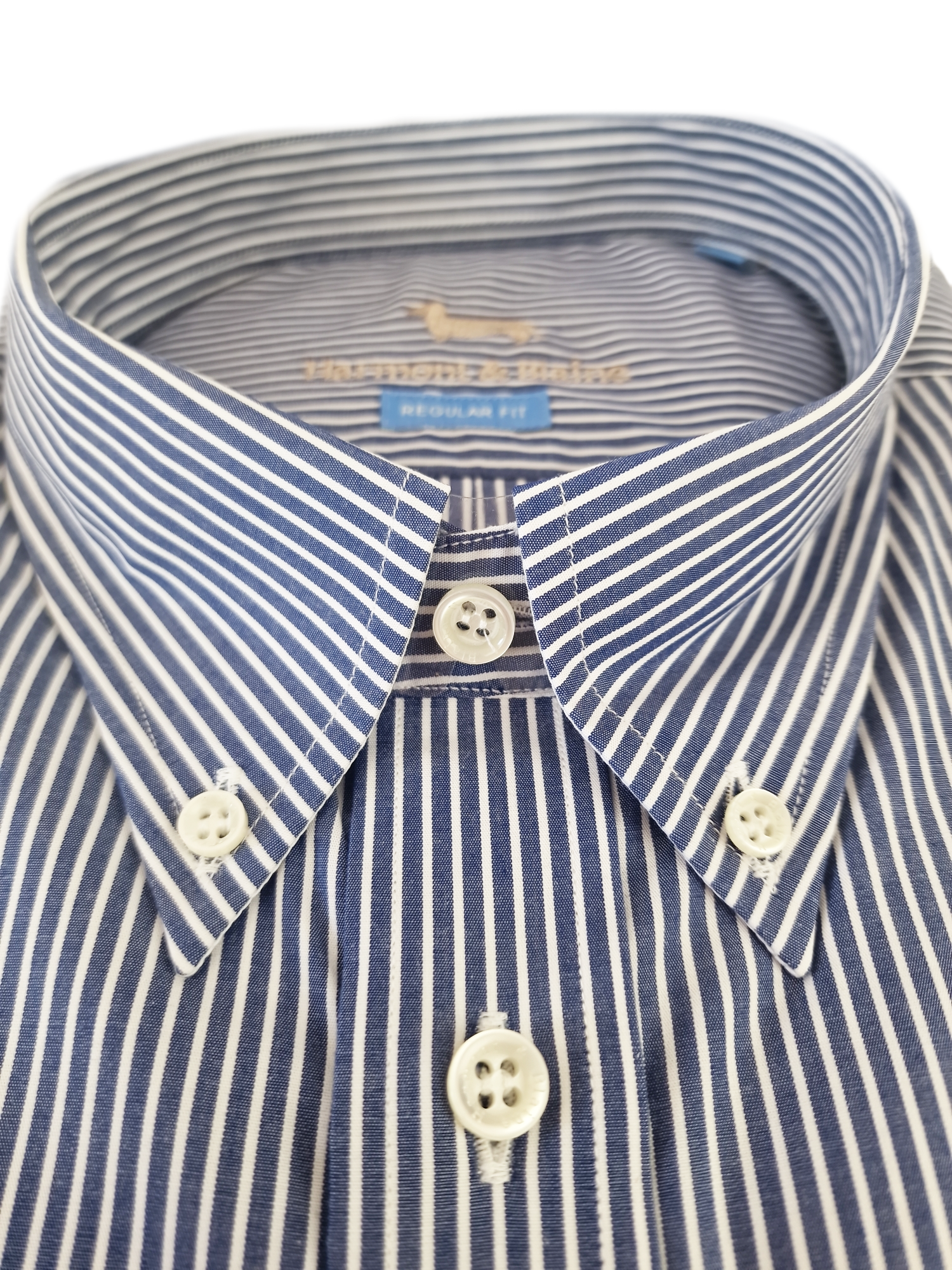 Camicia manica lunga in cotone a righe da uomo Harmont & Blaine