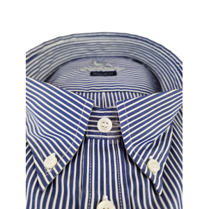 Camicia in cotone maniche lunghe da uomo fantasia a righe