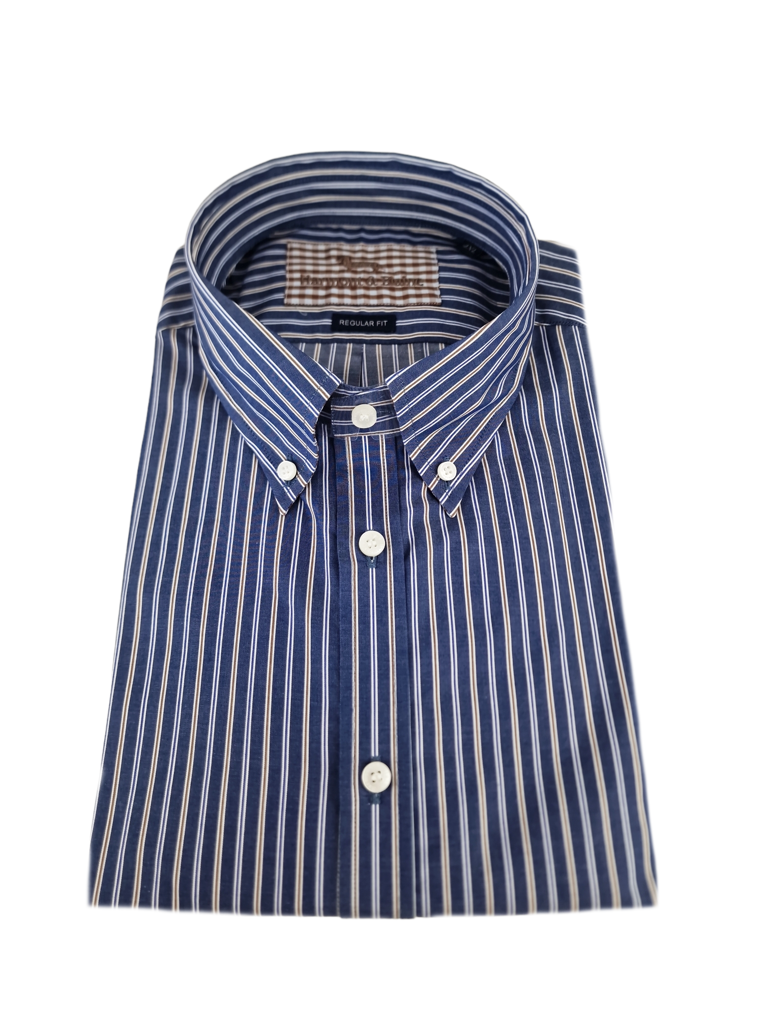 Camicia manica lunga in cotone a righe da uomo Harmont & Blaine