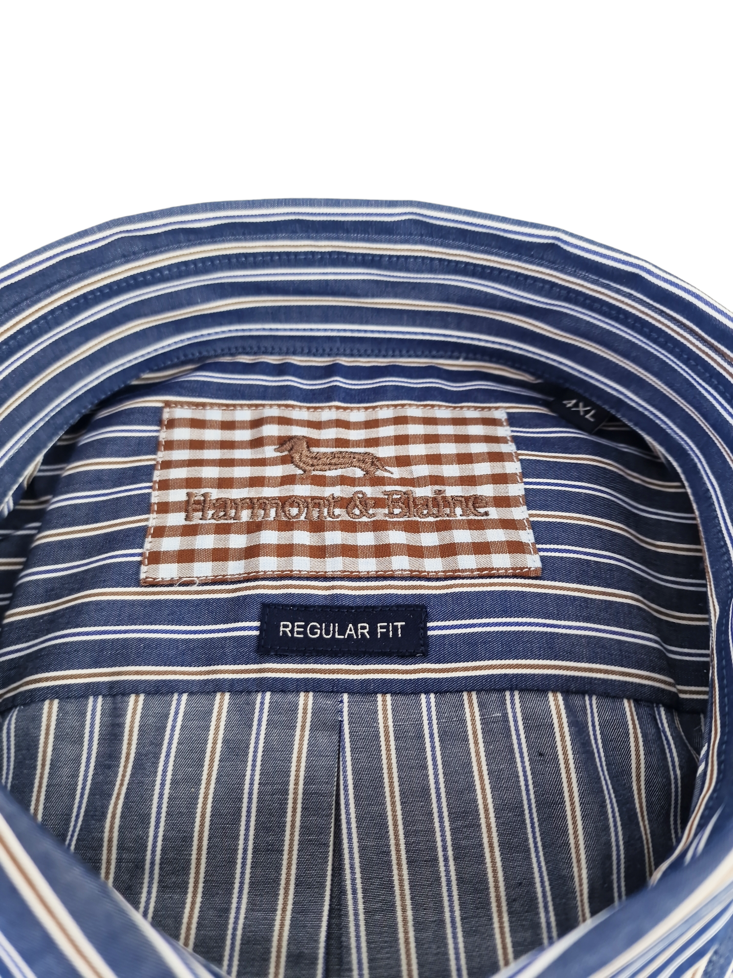 Camicia manica lunga in cotone a righe da uomo Harmont & Blaine