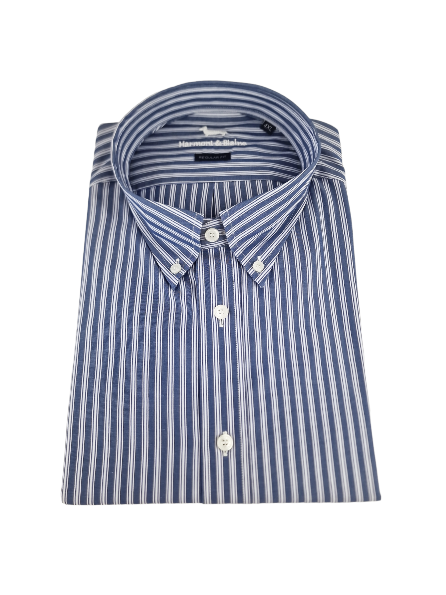 Camicia manica lunga in cotone a righe da uomo Harmont & Blaine