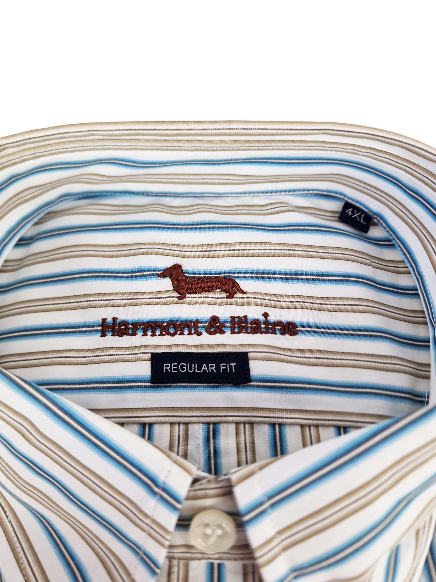 Camicia manica lunga in cotone a righe da uomo Harmont & Blaine