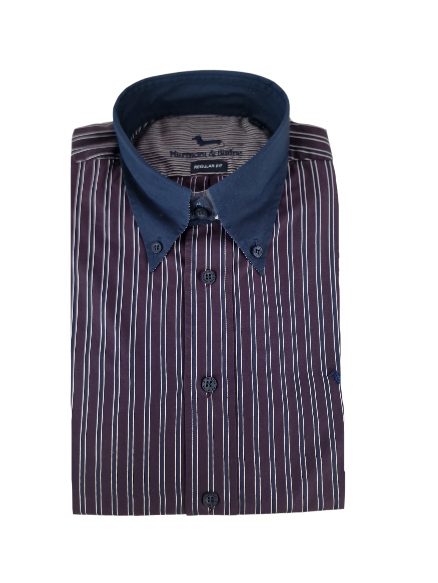 Camicia manica lunga in cotone a righe da uomo Harmont & Blaine