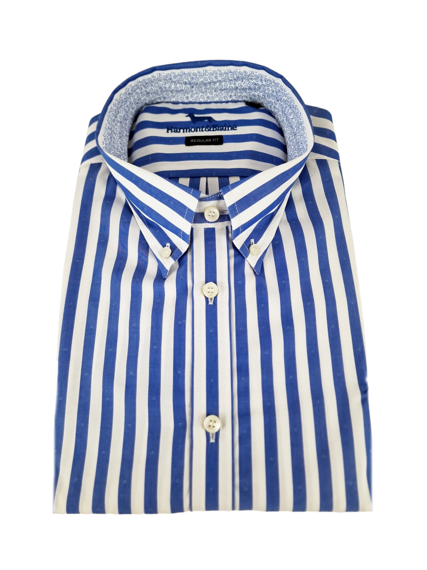 Camicia manica lunga in cotone a righe da uomo Harmont & Blaine