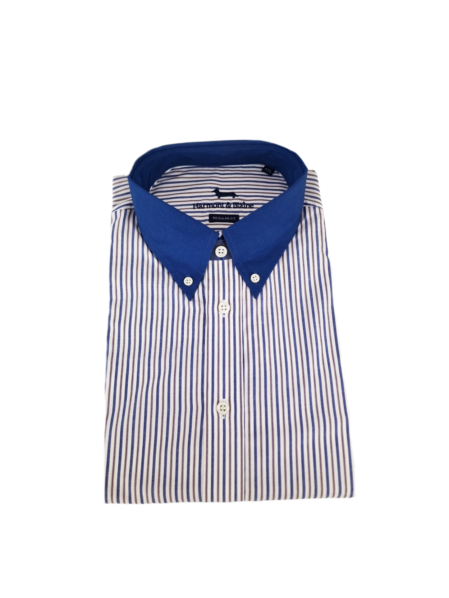 Camicia manica lunga in cotone a righe da uomo Harmont & Blaine