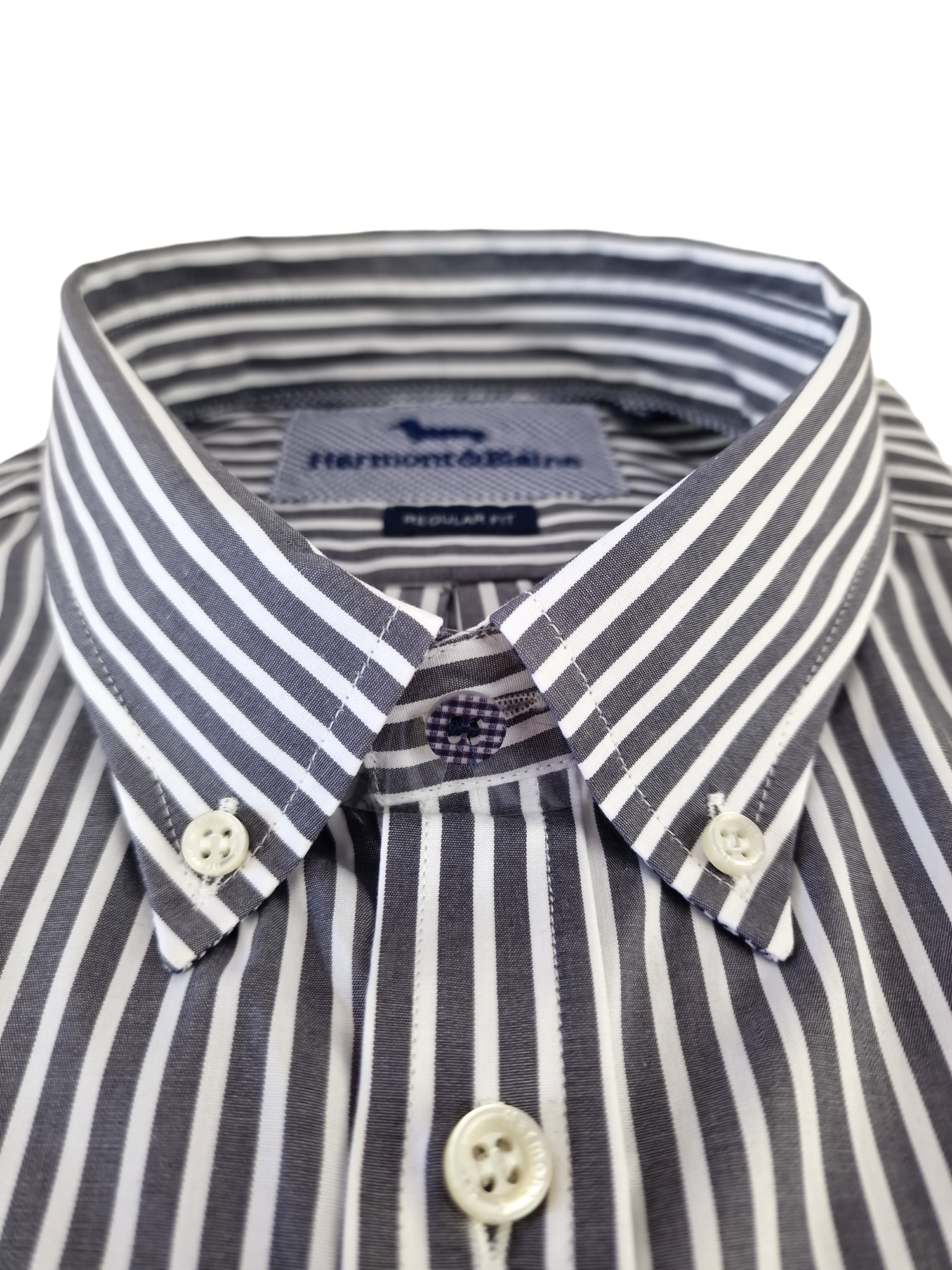 Camicia manica lunga in cotone a righe da uomo Harmont & Blaine