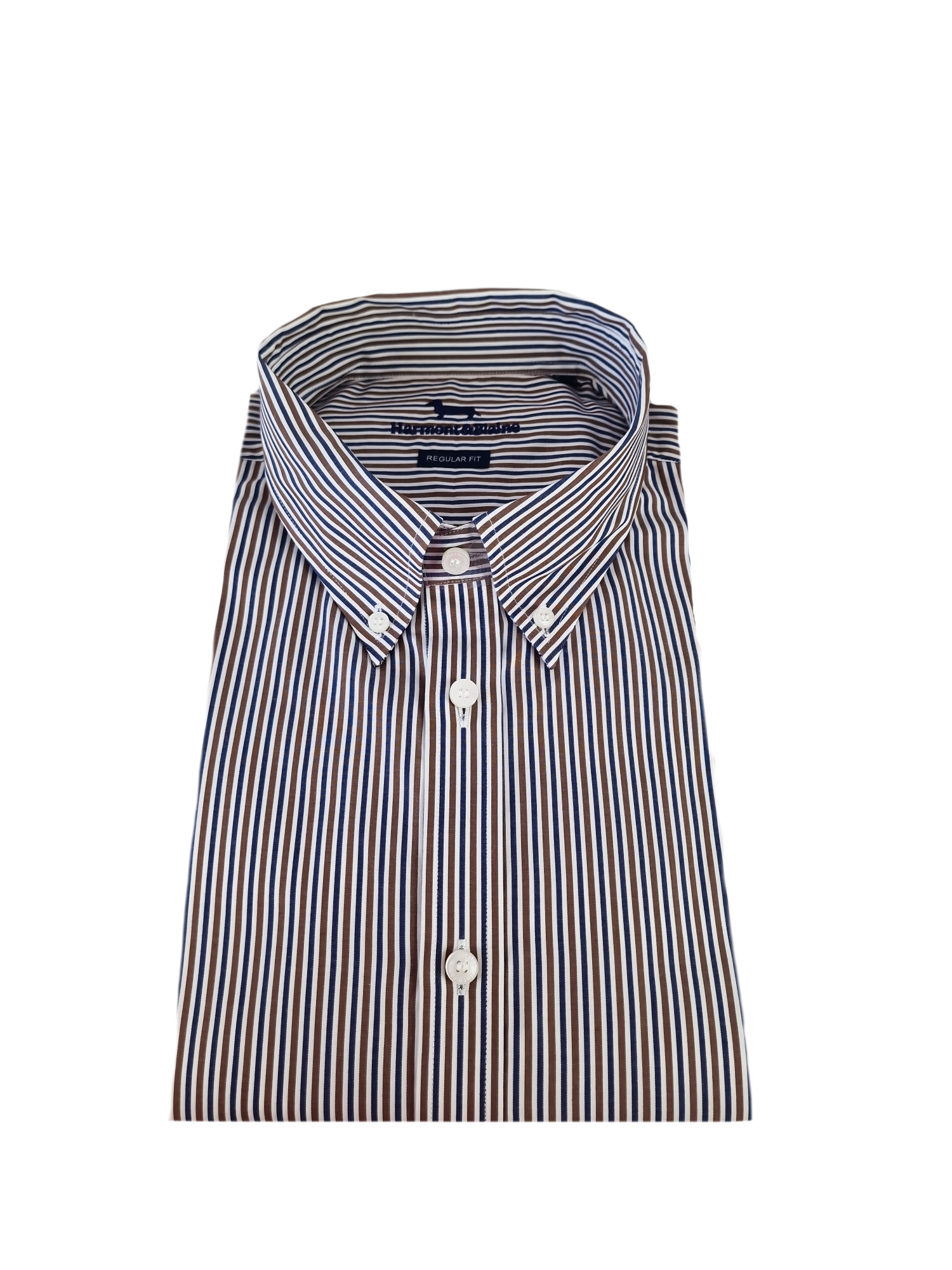 Camicia manica lunga in cotone a righe da uomo Harmont & Blaine