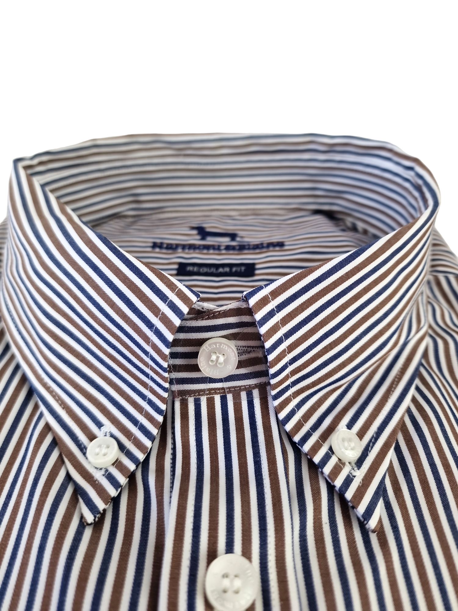 Camicia manica lunga in cotone a righe da uomo Harmont & Blaine