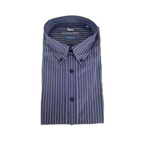 Camicia manica lunga cotone da uomo  fantasia a righe 4xl