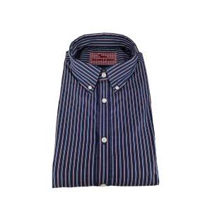 Camicia da uomo manica lunga in cotone a righe