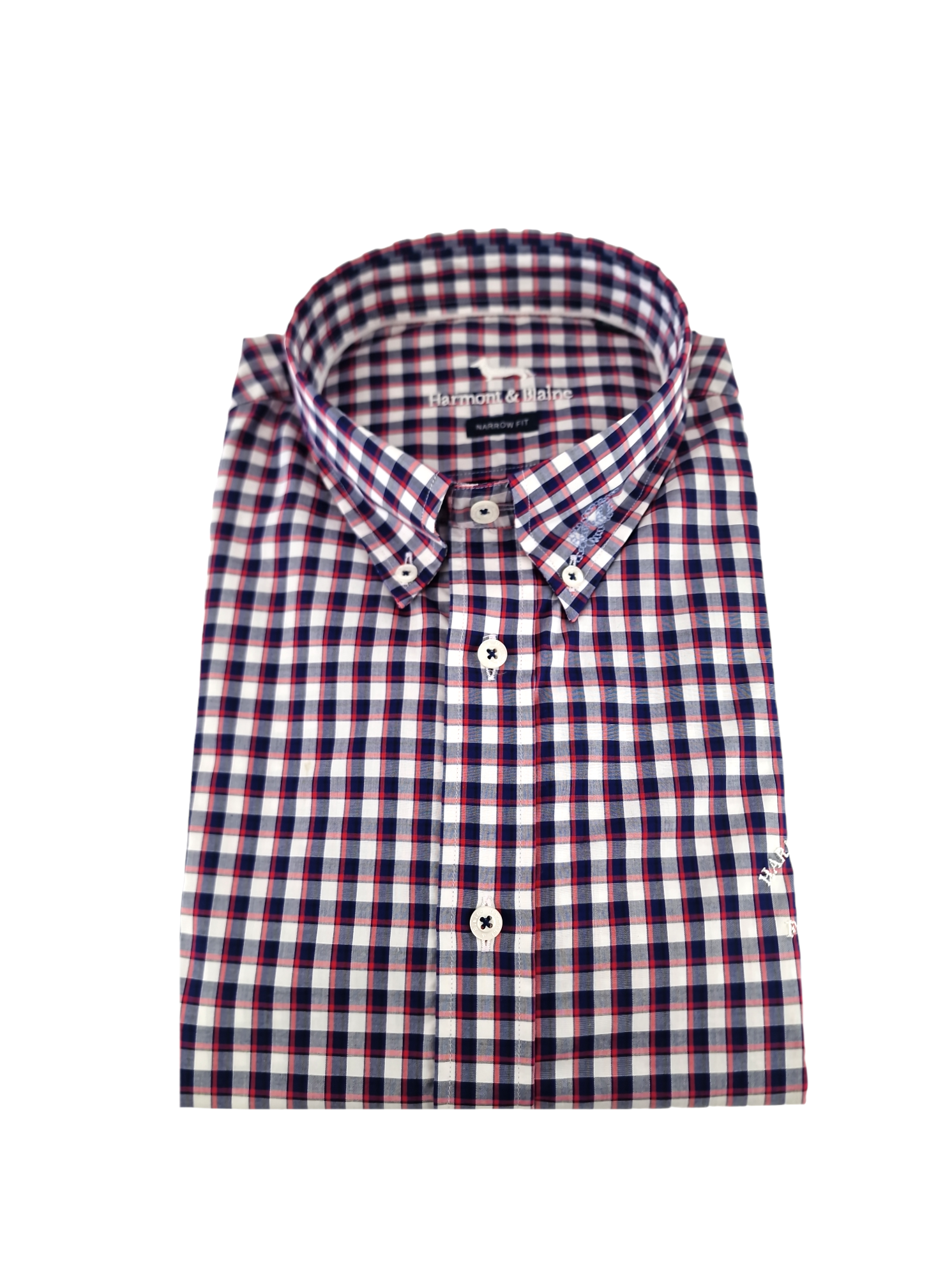 Camicia manica lunga in cotone Harmont & Blaine fantasia a quadri 3XL