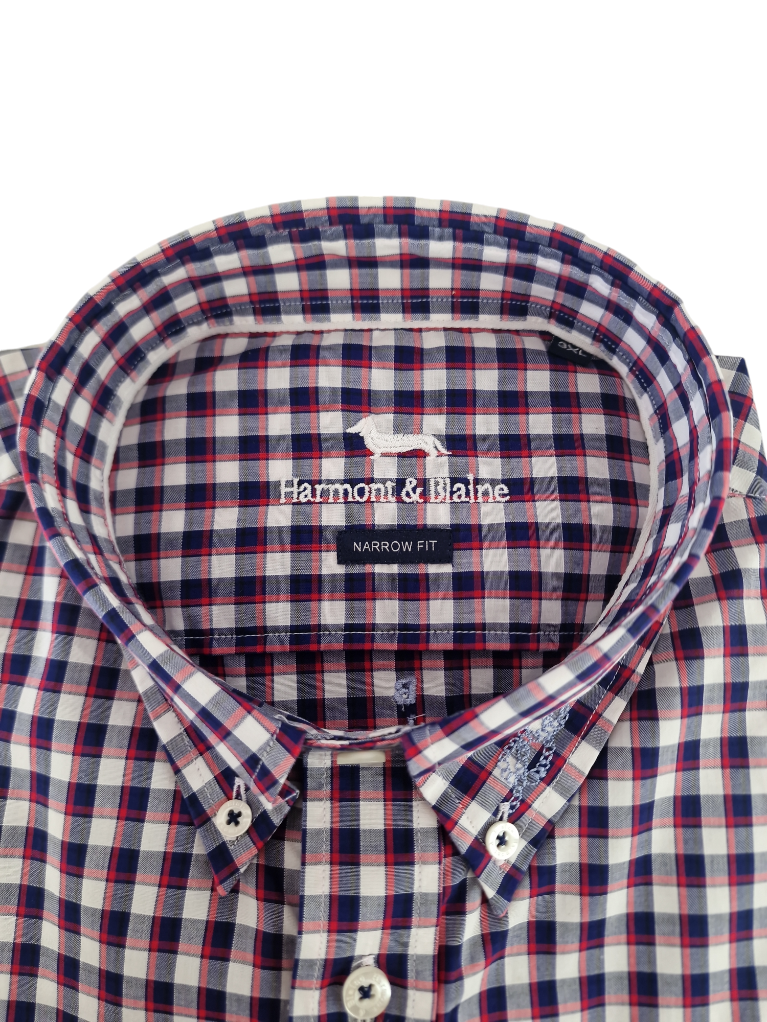 Camicia manica lunga in cotone Harmont & Blaine fantasia a quadri 3XL