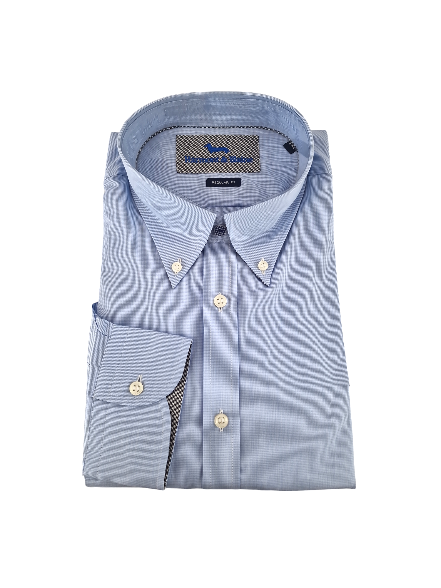 Camicia manica lunga in cotone da uomo Harmont & Blaine celeste 6XL