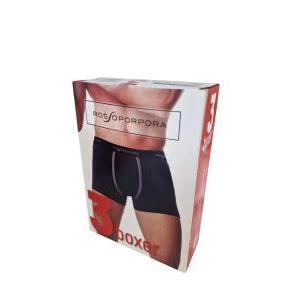 Tris boxer da uomo in cotone elasticizzato