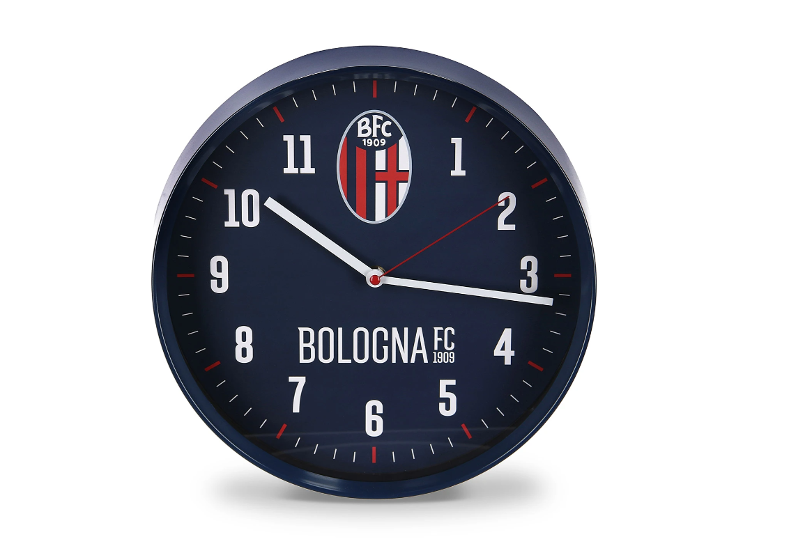 Orologio da parete analogico compatibile con Bologna Calcio