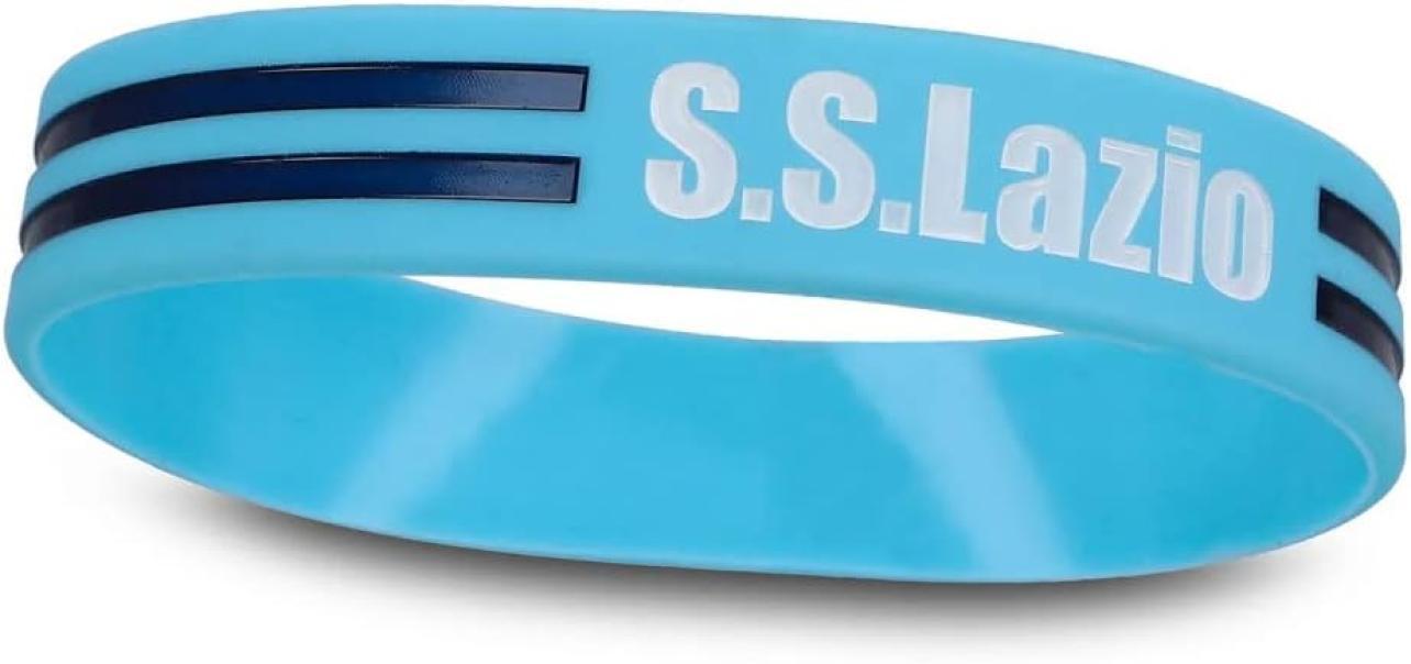 Bracciale in silicone compatibile con Lazio celeste