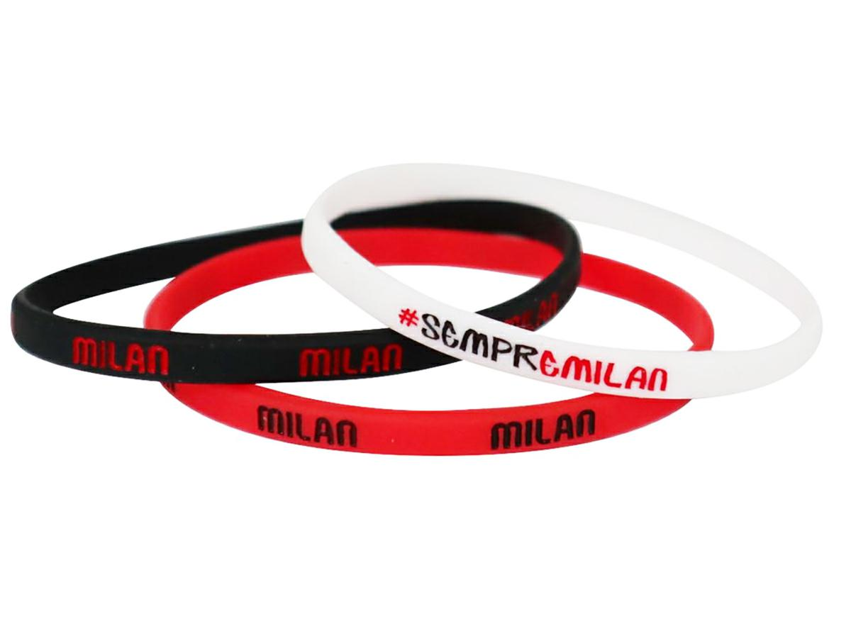 Tris bracciali in silicone compatibile con Milan