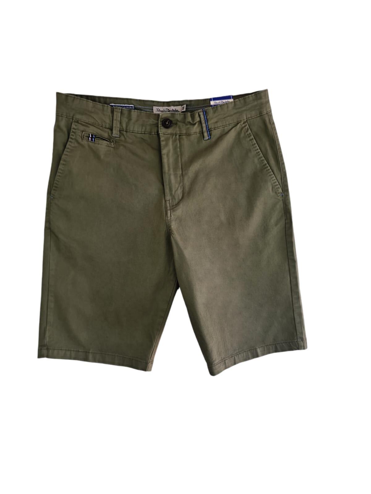 Bermuda uomo in cotone elasticizzato Renato Balestra verde militare