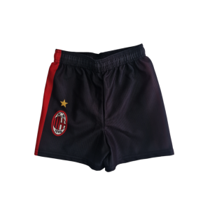 Pantaloncino sportivo da bambino replica compatibile con milan