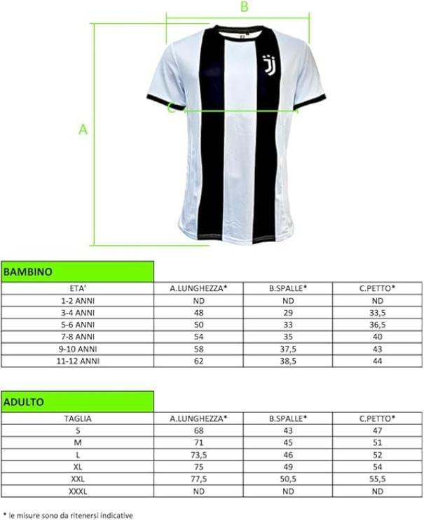 Maglia replica stadio compatibile con Juventus 2024/2025 bambino