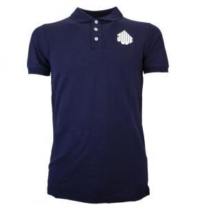 Polo in cotone mezza manica da adulto compatibile con juventus blu