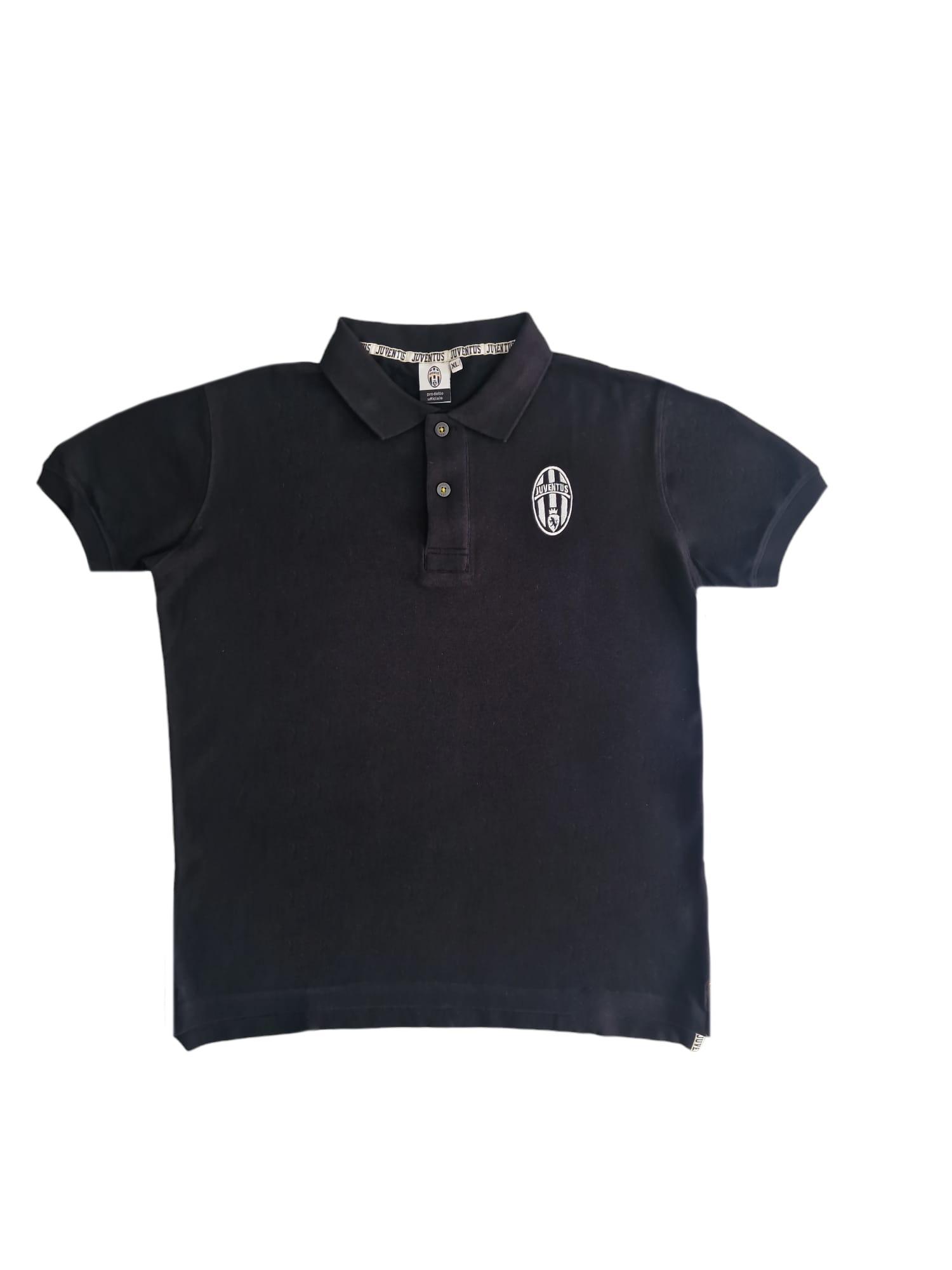 Polo in cotone mezza manica da adulto compatibile con Juventus 