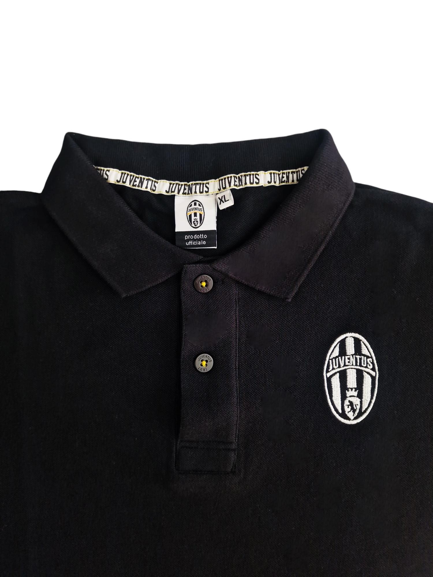 Polo in cotone mezza manica da adulto compatibile con Juventus 