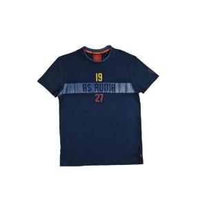 T-shirt in cotone da uomo compatibile con roma blu