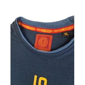 T-shirt in cotone da uomo compatibile con roma blu