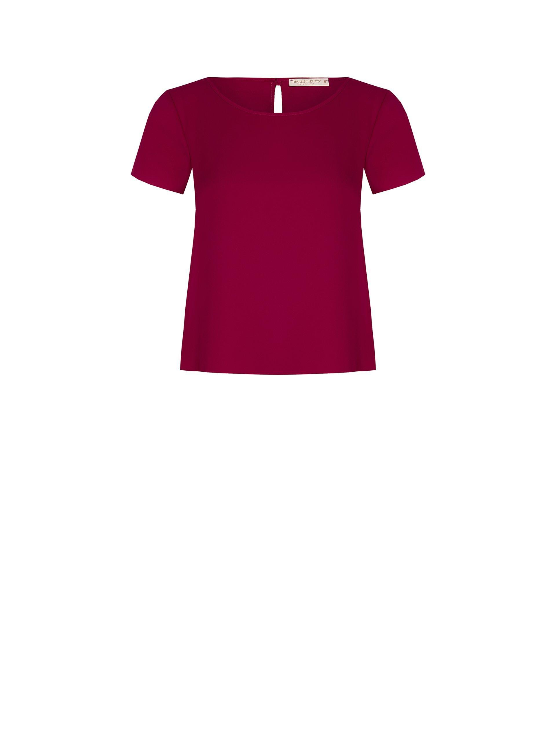 rinascimento blusa crepe manica scesa unita bordeaux