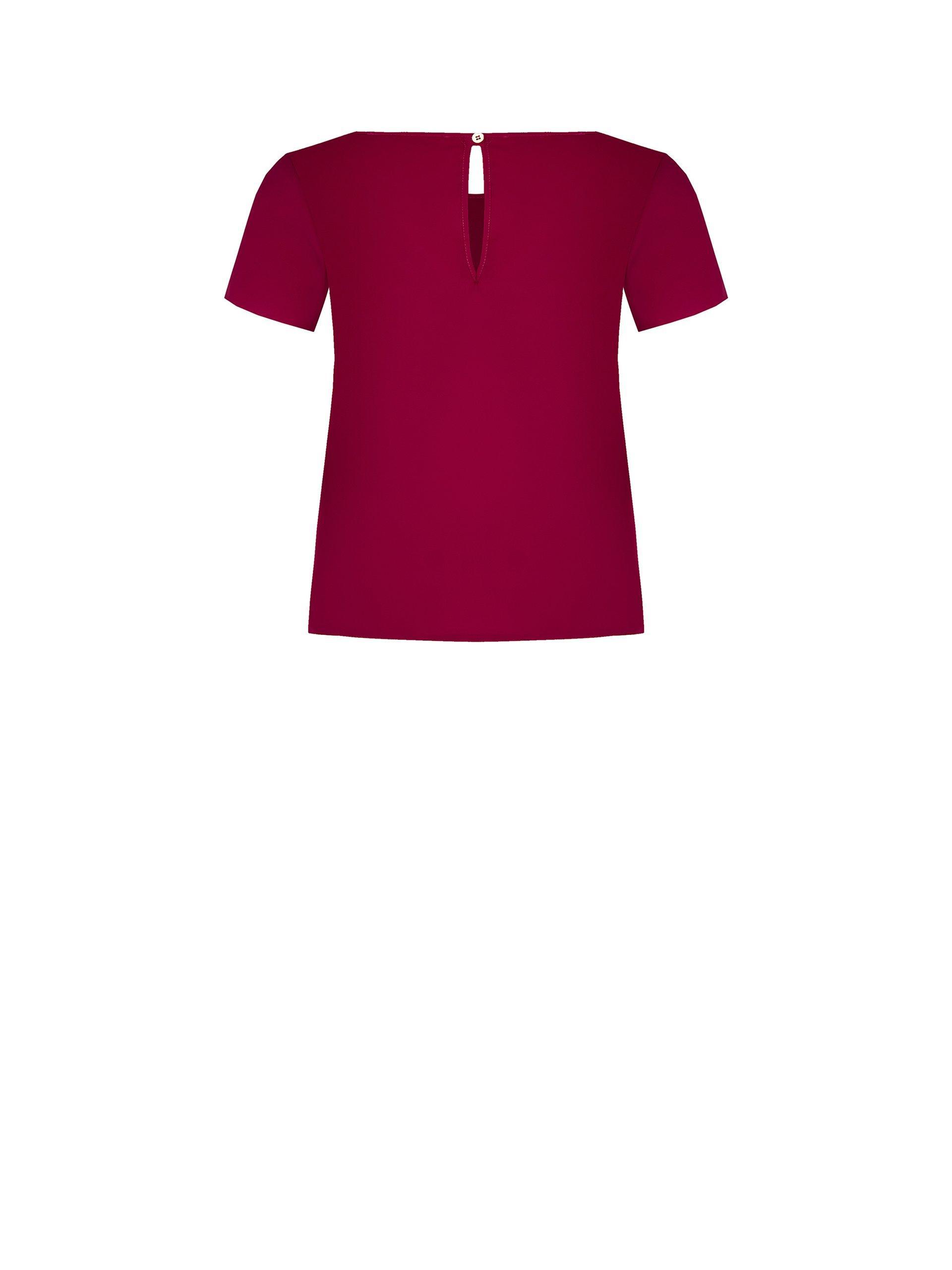 rinascimento blusa crepe manica scesa unita bordeaux