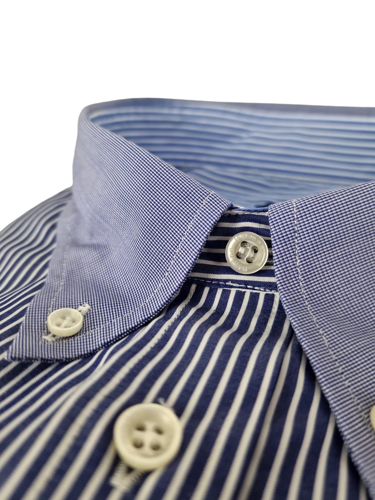 Camicia da uomo manica lunga in cotone a righe Harmont & Blaine