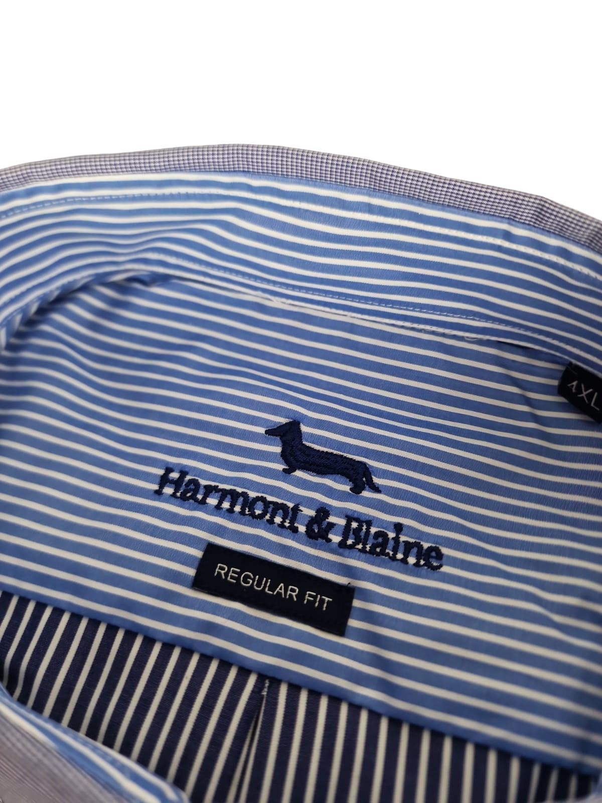 Camicia da uomo manica lunga in cotone a righe Harmont & Blaine