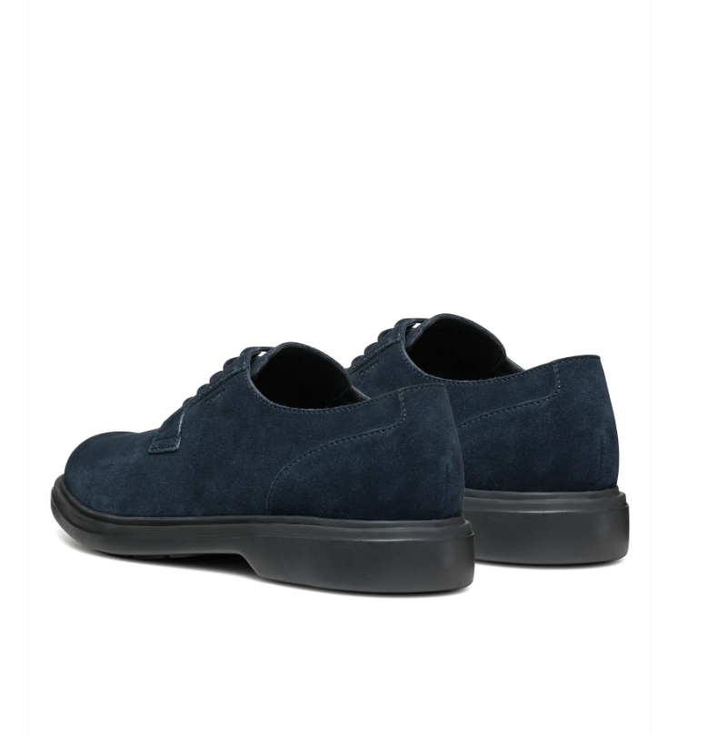 Scarpe da uomo blu scamosciate Geox blu