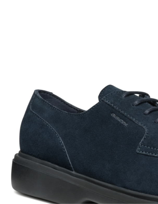 Scarpe da uomo blu scamosciate Geox blu