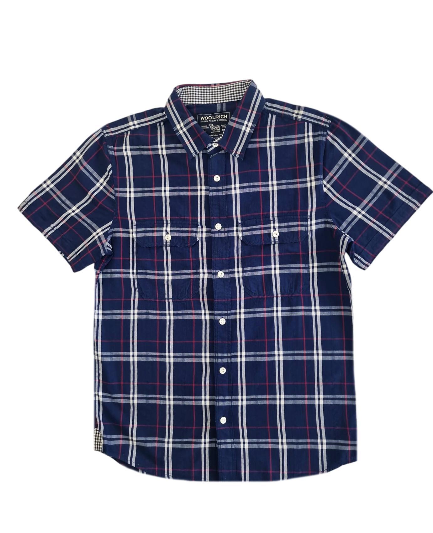 Camicia mezza manica da uomo Woolrich regular fit